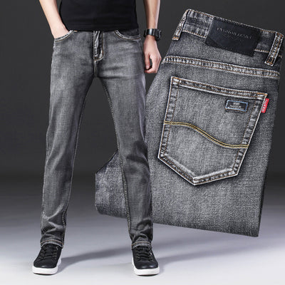 Men's Small Feet Stretch All-match Loose Casual Jeans - Jeans Junction Online