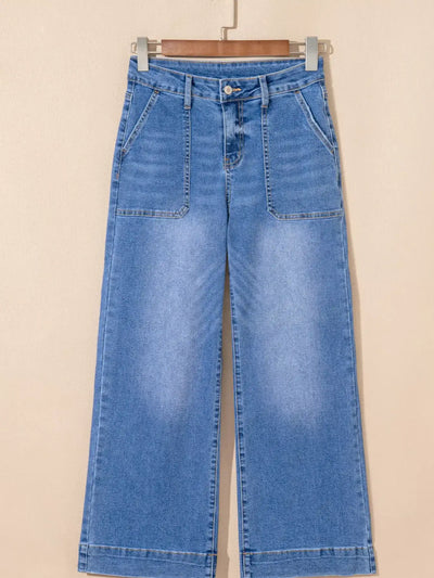 High-Waisted Wide Leg Flare Jeans - Jeans Junction Online