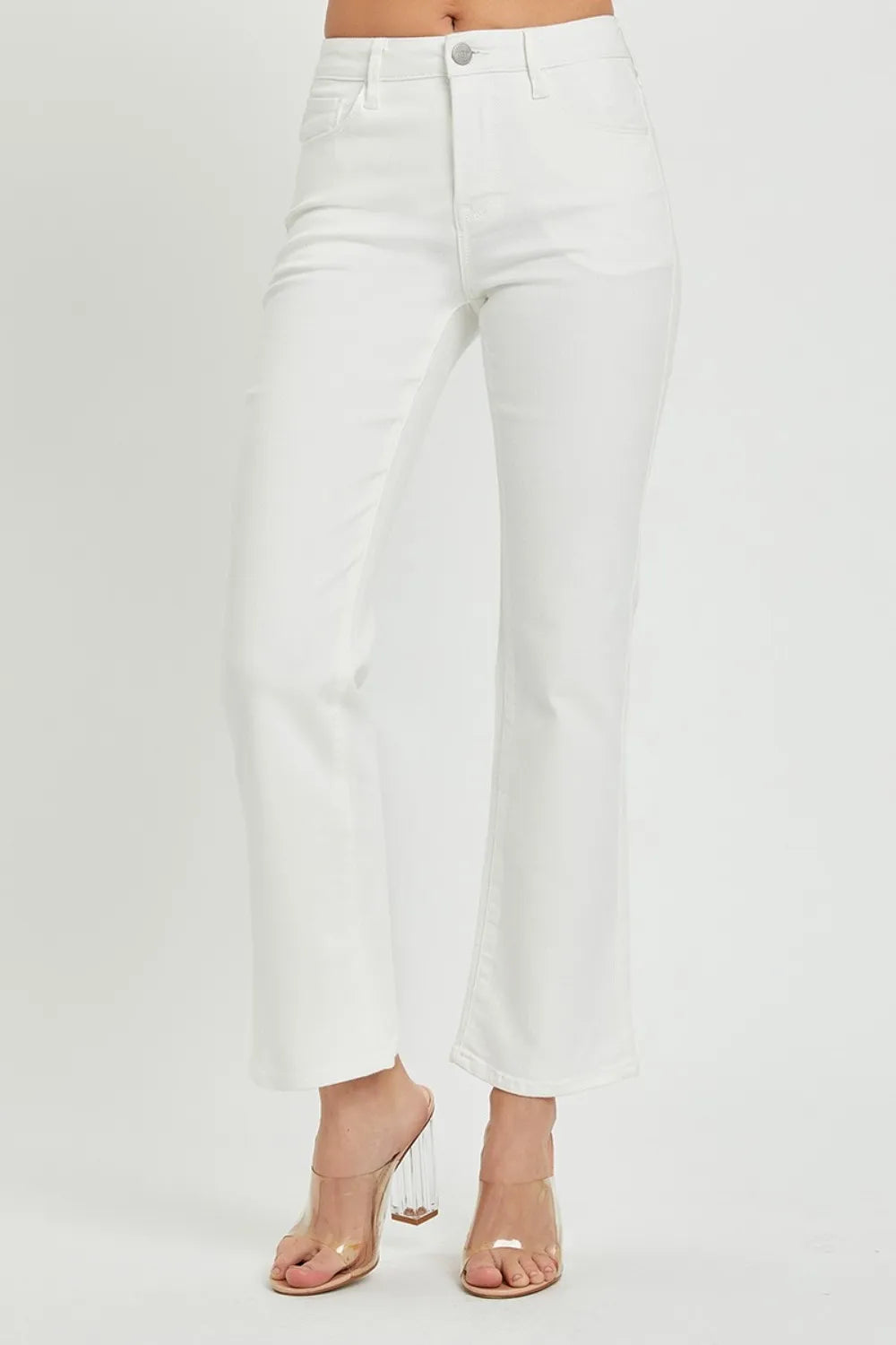 RISEN Full Size Mid Rise Jeans with Pockets - Jeans Junction Online