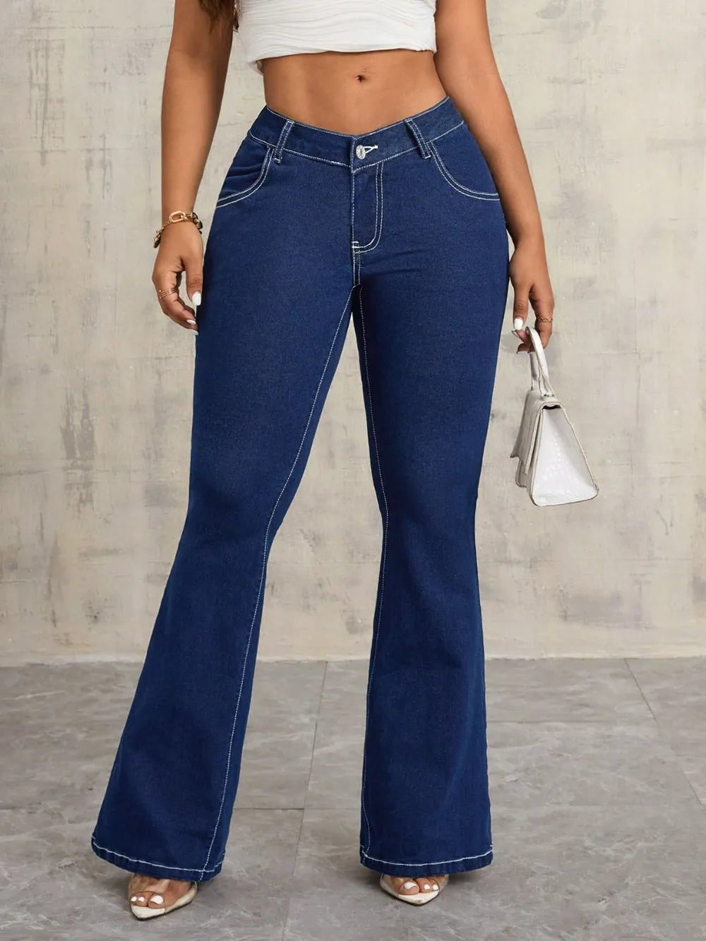 Flare Jeans with Pockets - Jeans Junction Online