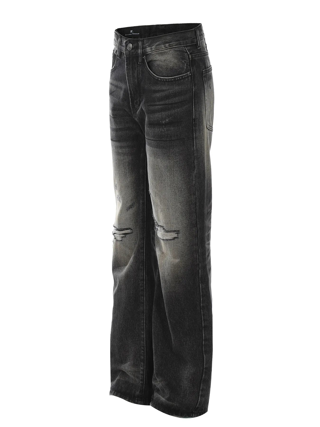 Men's Distressed Wide Leg Jeans - Jeans Junction Online