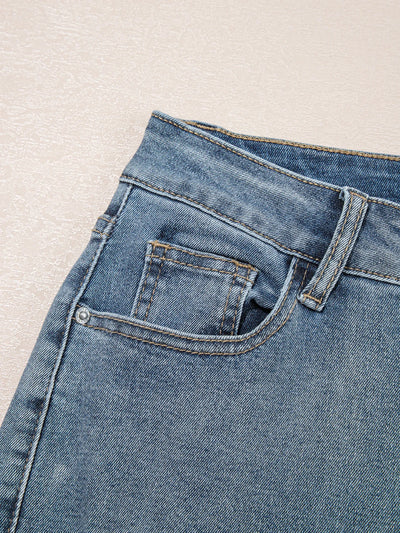 Distressed Ankle-length Straight Jeans - Jeans Junction Online