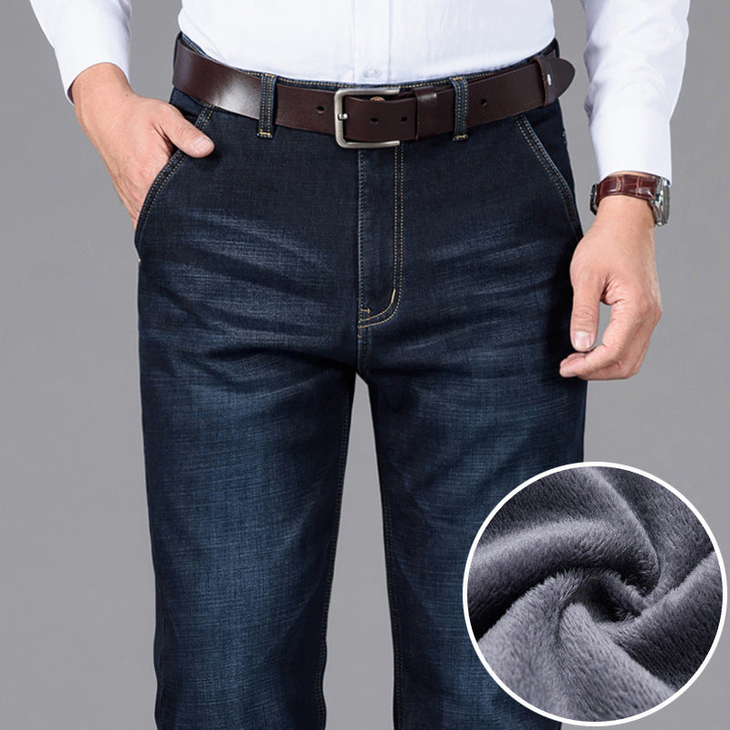 Middle-aged And Elderly Thick Winter Warm Trousers - Jeans Junction Online
