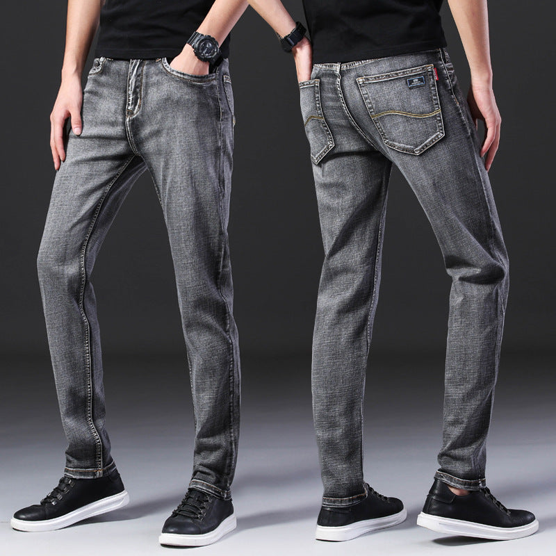 Men's Small Feet Stretch All-match Loose Casual Jeans - Jeans Junction Online