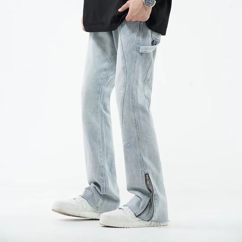 Men's Simple And Slightly Elastic Flare Jeans - Jeans Junction Online