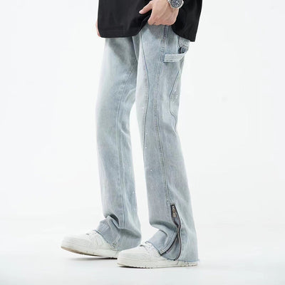 Men's Simple And Slightly Elastic Flare Jeans - Jeans Junction Online