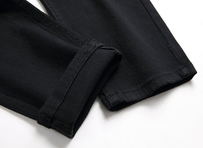 European And American Slim Straight Zipper Pleated Men - Jeans Junction Online