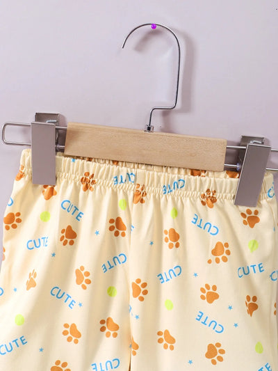 Children's Dog Short Sleeve Hoodie and Shorts Set - Jeans Junction Online