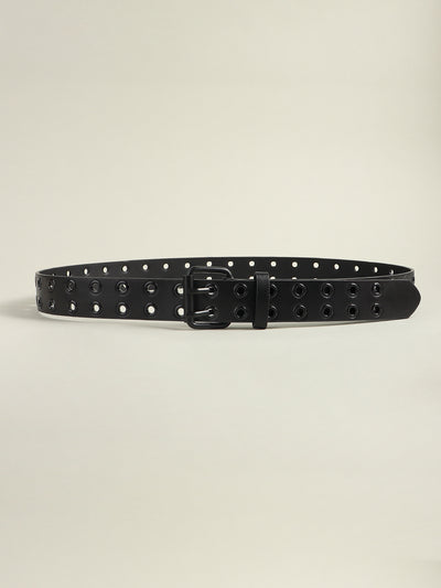 Grommet PU Leather Belt - Jeans Junction Online
