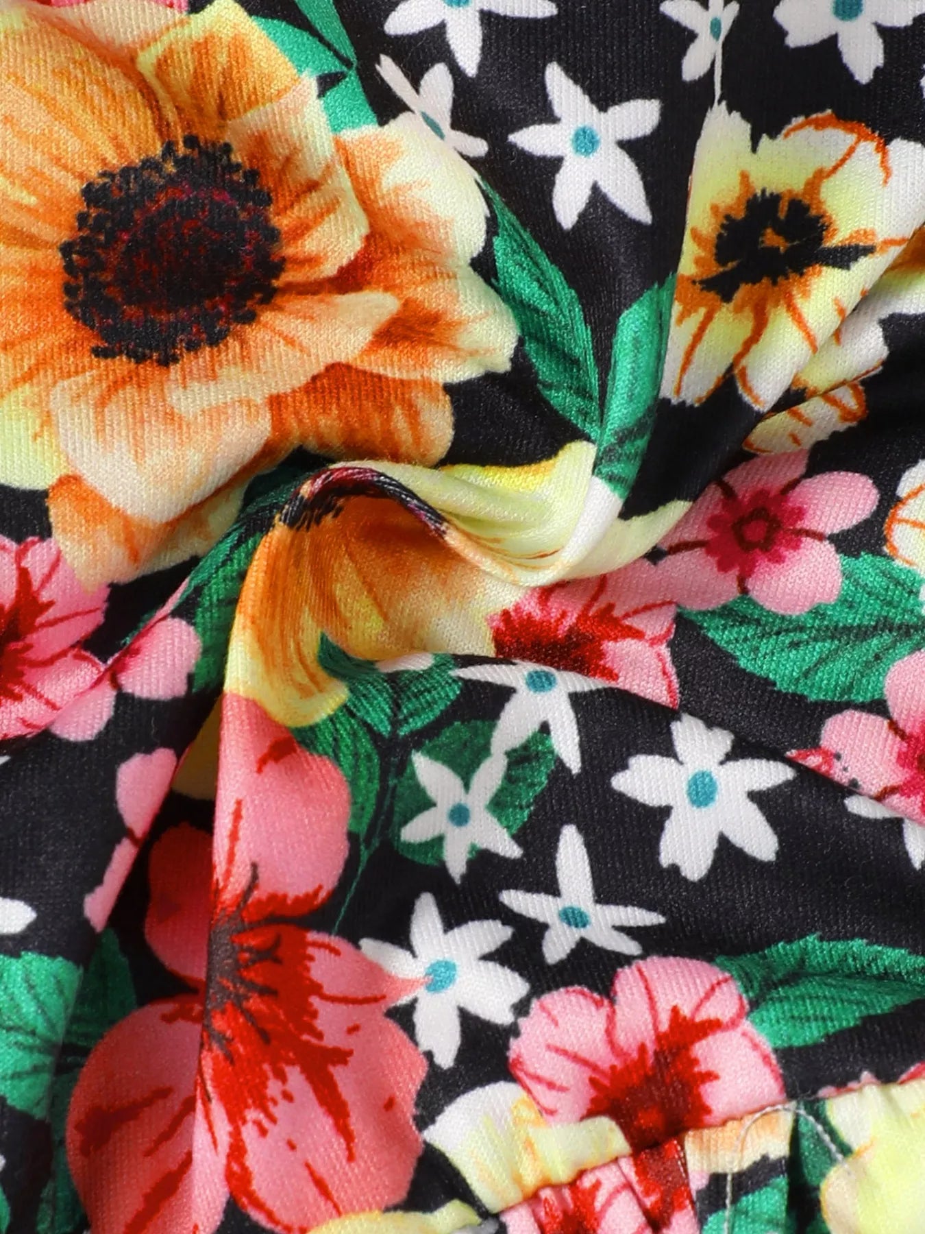 Children's Floral Bell Sleeve Top and Pants Set - Jeans Junction Online