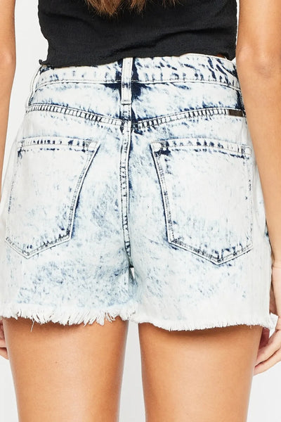 Kancan Full Size Distressed High Waist Denim Shorts - Jeans Junction Online