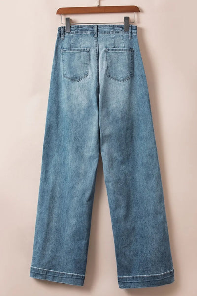 Button Fly High Waist Jeans - Jeans Junction Online