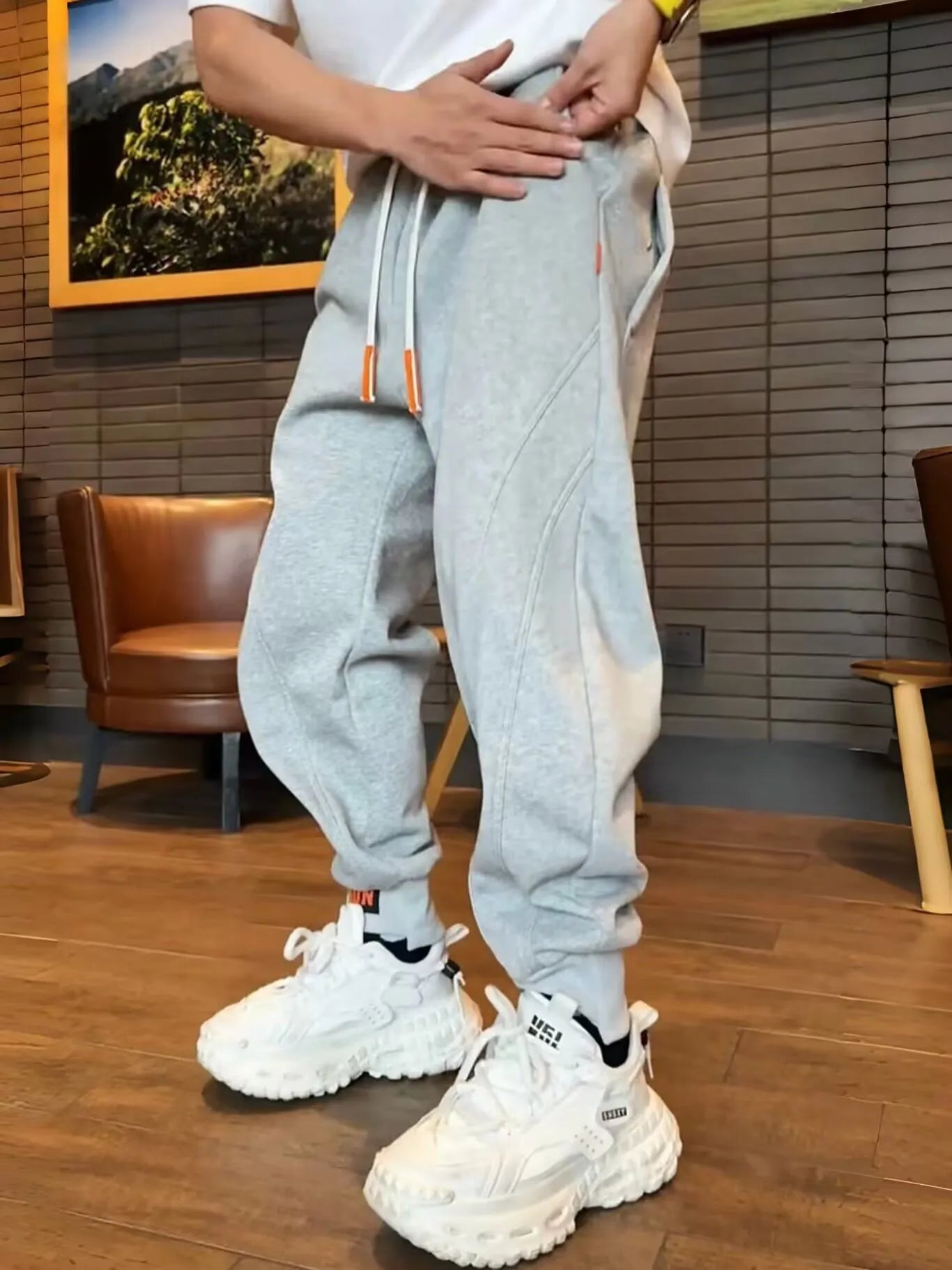 Men's Plus Size Casual Drawstring Joggers - Jeans Junction Online