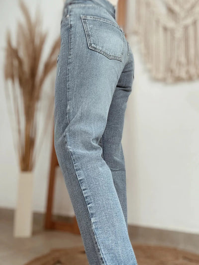 Distressed Ankle-length Straight Jeans - Jeans Junction Online