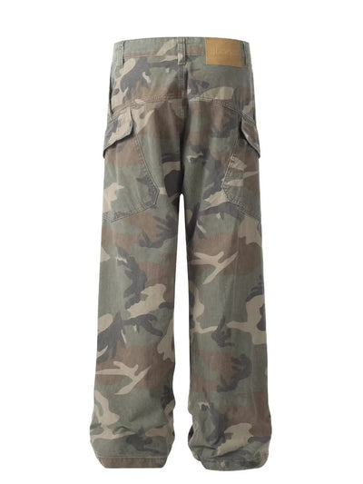 Men's Full Size Camouflage Cargo Jeans Plus Size - Jeans Junction Online