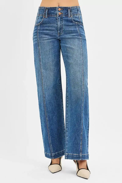 RISEN Mid Rise Fit Wide Baggy Jeans - Jeans Junction Online
