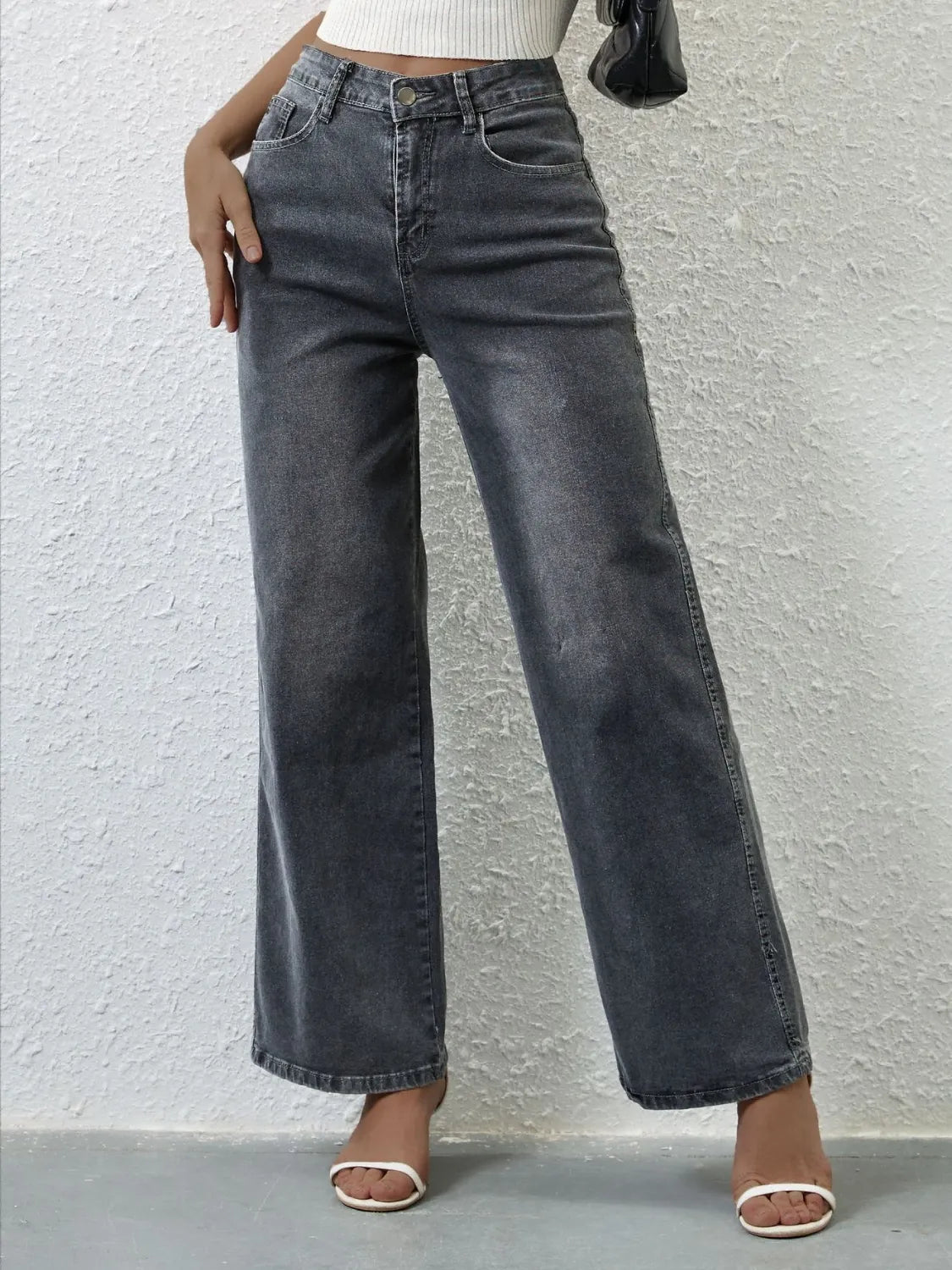 High Rise Wide Leg Jeans - Jeans Junction Online