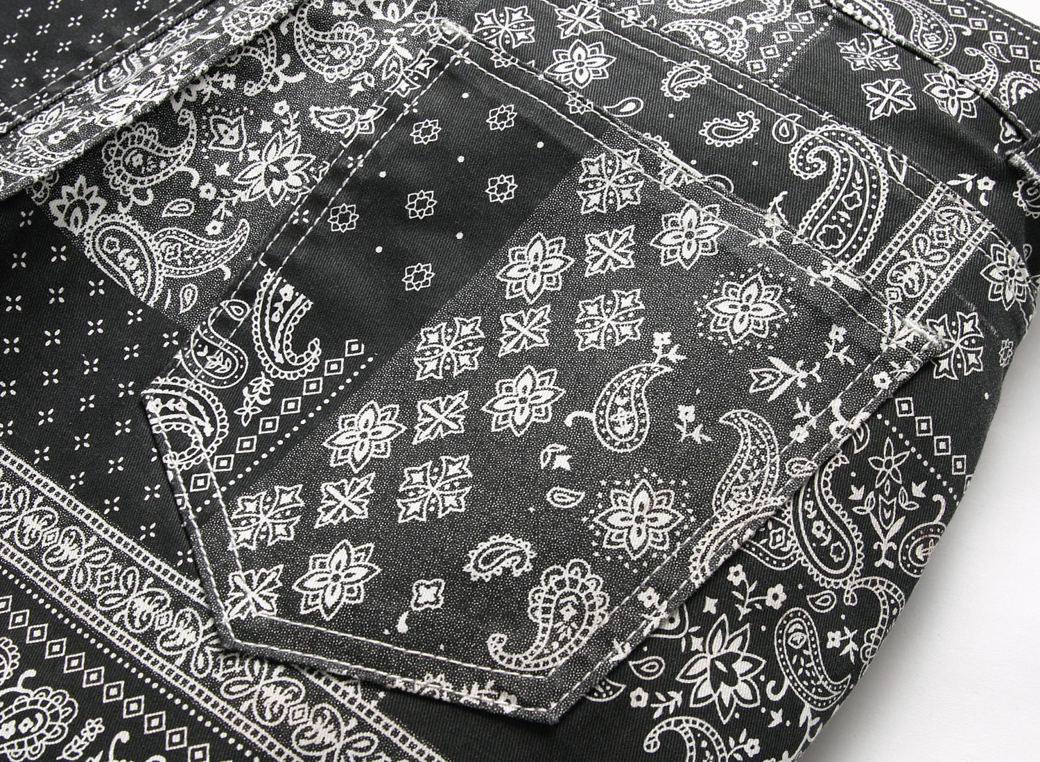 Fashion Stretch 3D Printed Cashew Nut Explosive Small Straight Trousers - Jeans Junction Online