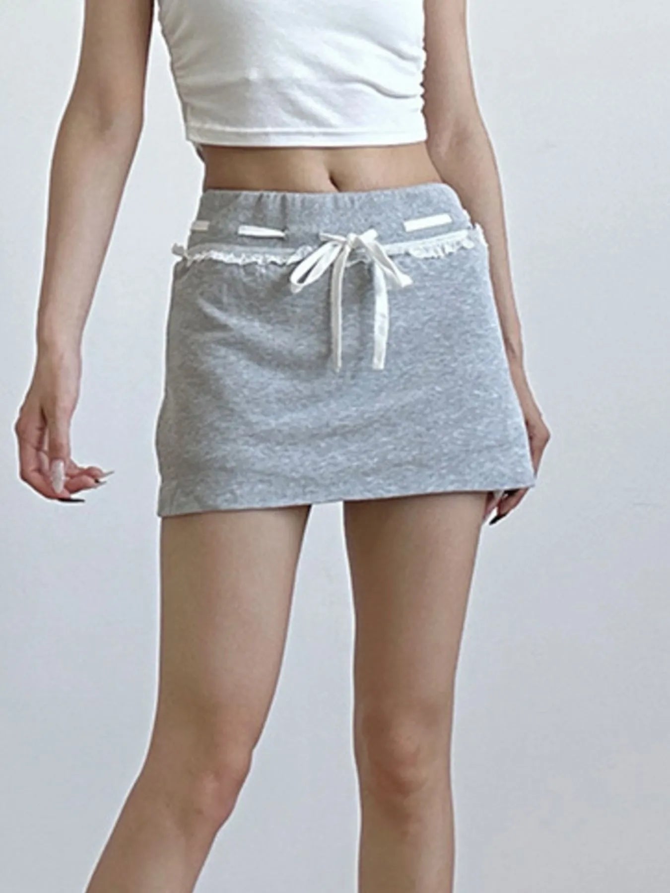 Casual Drawstring Mini Skirt - Jeans Junction Online