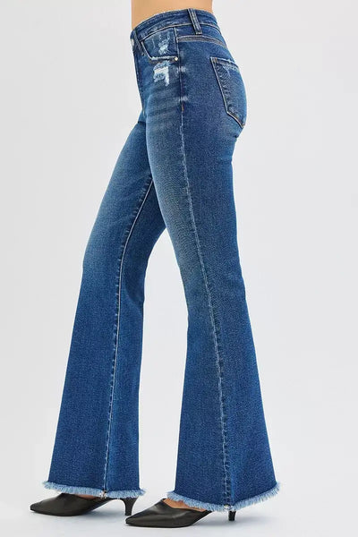 RISEN High Rise Flare Jeans - Jeans Junction Online