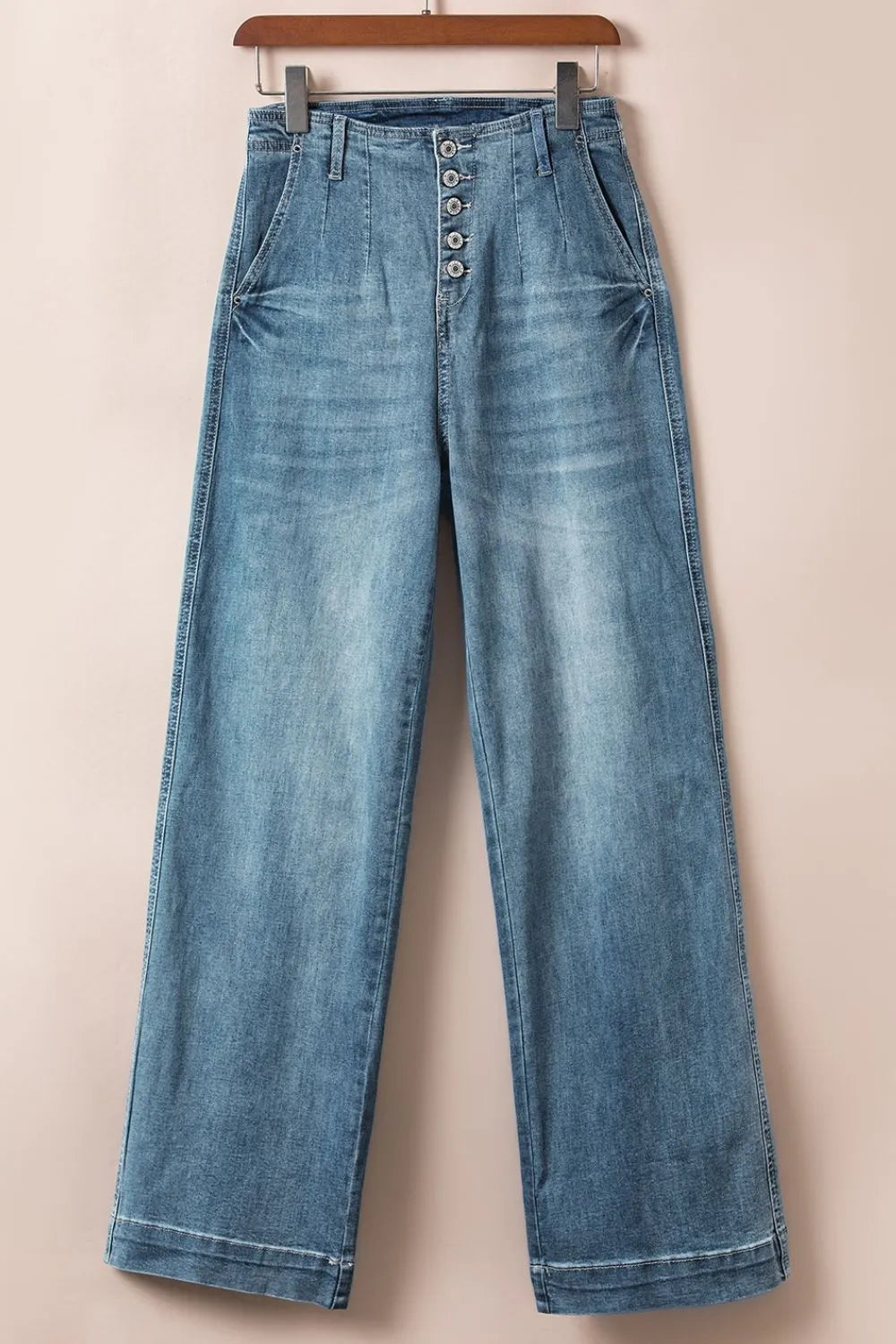 Button Fly High Waist Jeans - Jeans Junction Online