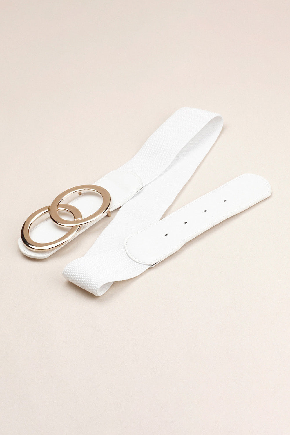 Zinc Alloy Buckle Elastic PU Belt - Jeans Junction Online